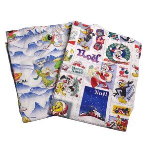 Vintage Looney Tunes Womens S Scrub Top Lot Christmas Marvin Martian